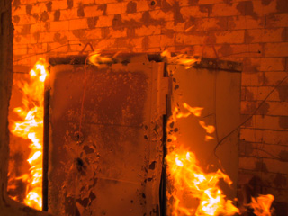 Brandtest kassask&aring;p